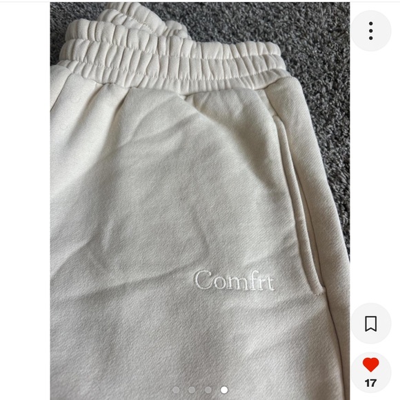 Comfrt Pants - Comfrt Joggers Women's Small Bone Ivory Cream Sweatpants